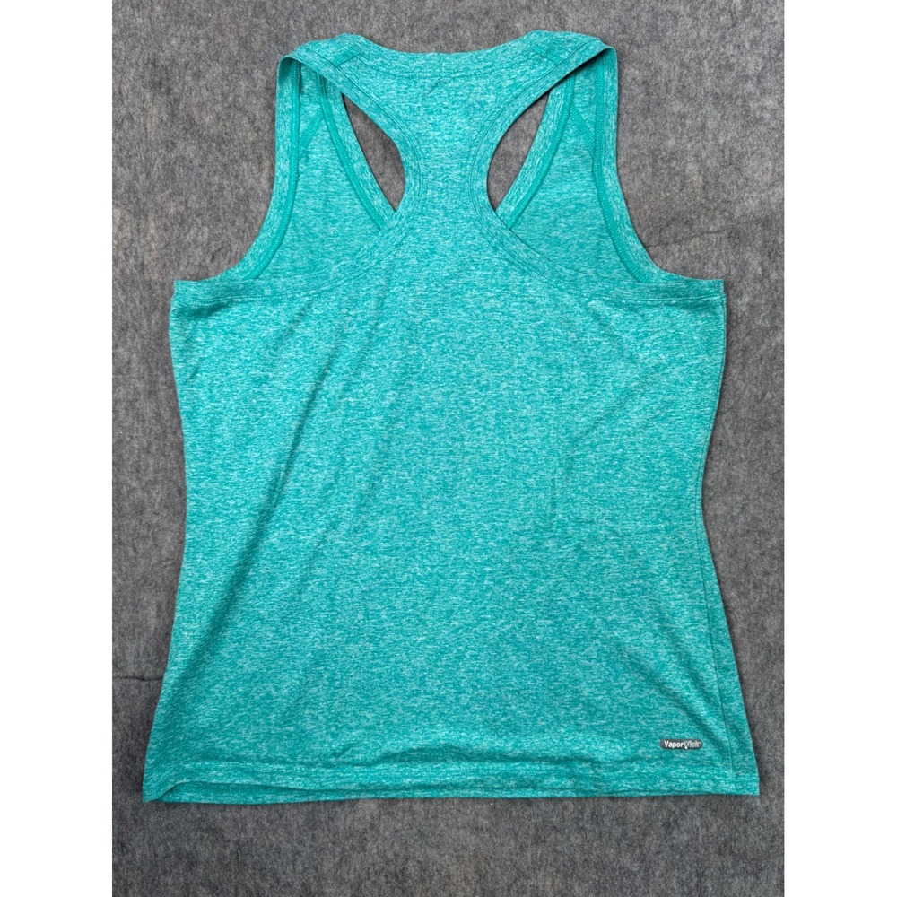 The North Face Womens VaporWick Racerback Tank Top Teal Heather V-Neck Medium - Picture 6 of 7